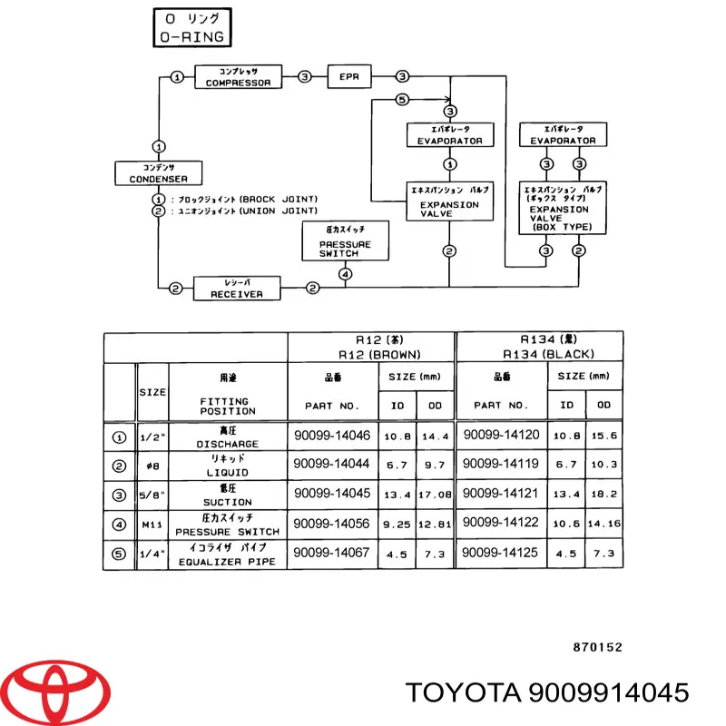 9009914045 Toyota