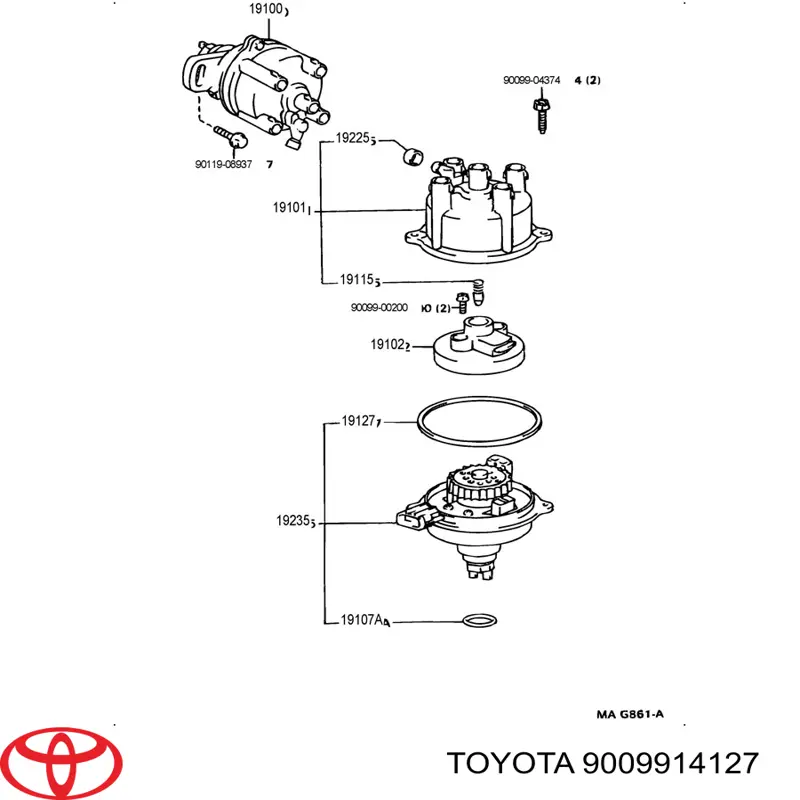 Comprar 9006908013 Toyota Junta tórica del distribuidor