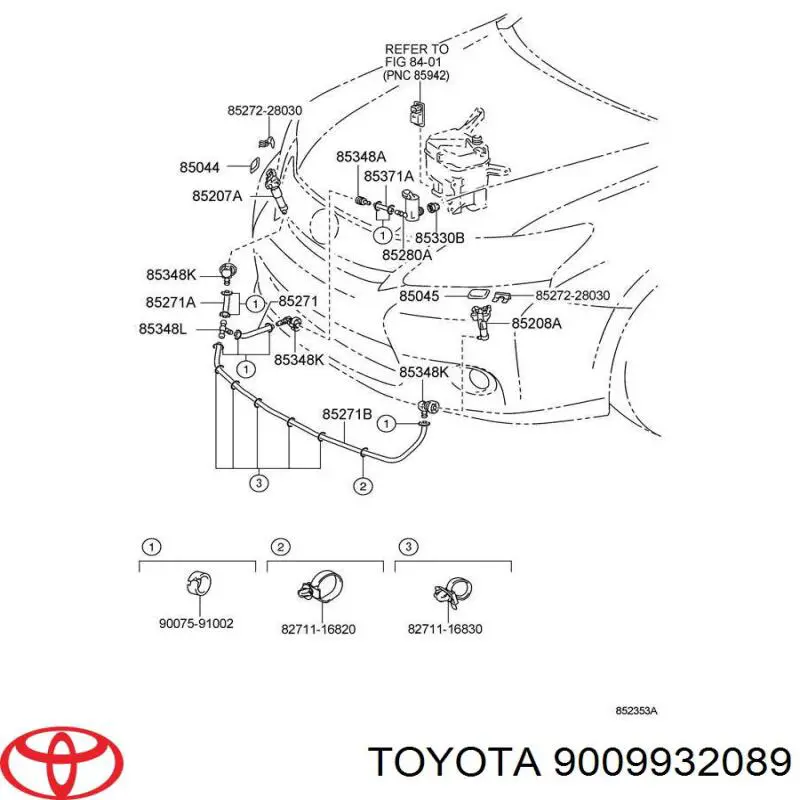 Anillo de sellado de la bomba de lavaparabrisas Toyota 9009932089 precio, desde 2,81 EUR