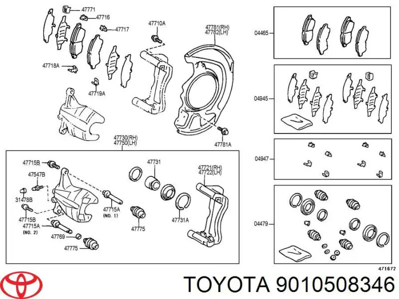  Toyota 9010508346 precio, desde 1,40 EUR