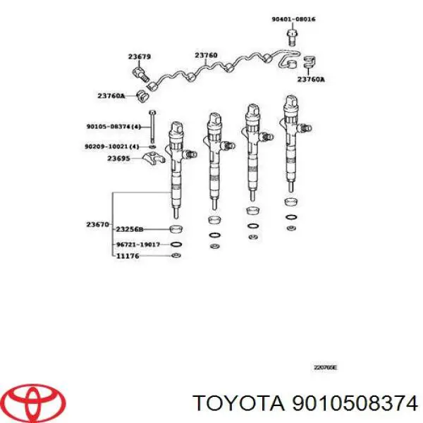 Tornillo de fijación del inyector Toyota 9010508374 precio, desde 3,54 EUR