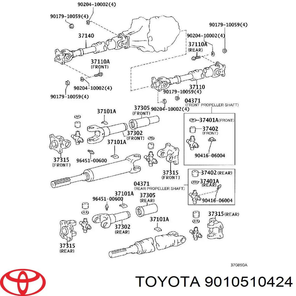  Toyota 9010510424 precio, desde 1,60 EUR