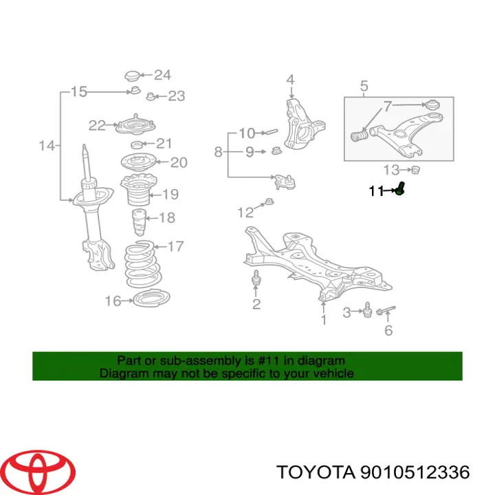  Toyota 9010512336 precio, desde 1,74 EUR