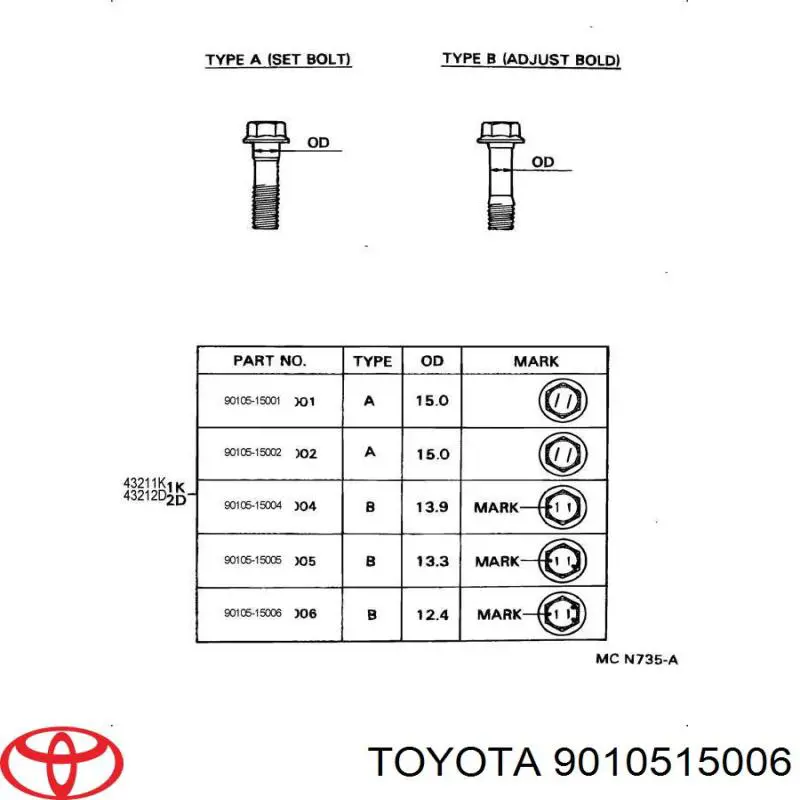  Toyota 9010515006 precio, desde 4,77 EUR