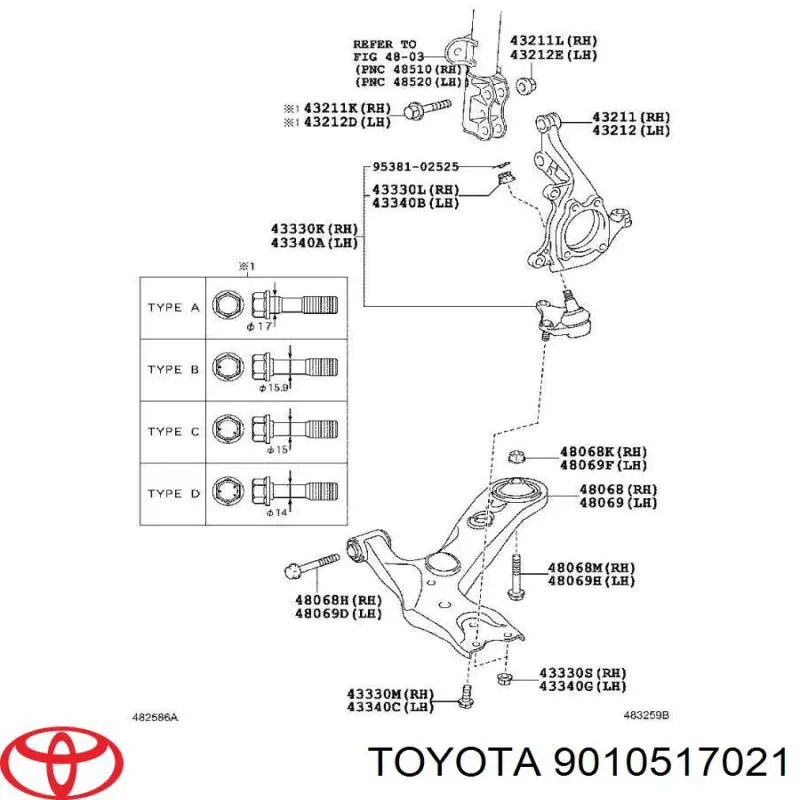  Toyota 9010517021 precio, desde 6,63 EUR