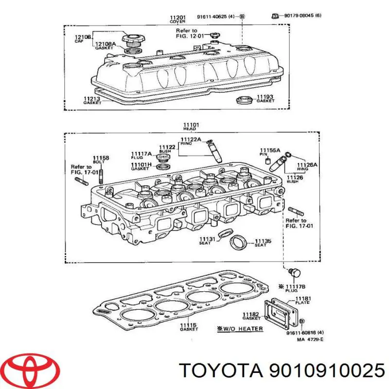 Juego tornillos culata Toyota 9010910025 precio, desde 5,79 EUR