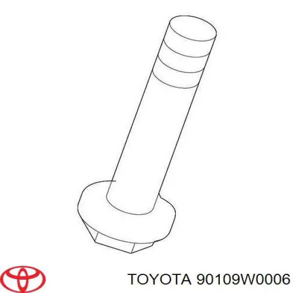 Perno del sistema de escape (silenciador) Toyota 90109W0006 precio, desde 2,63 EUR