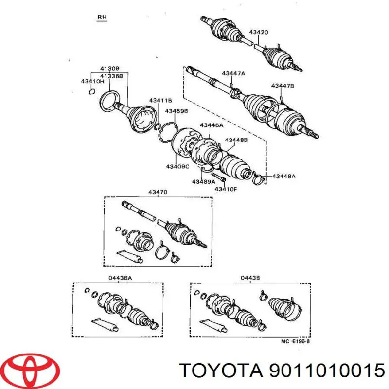 9011010015 Toyota