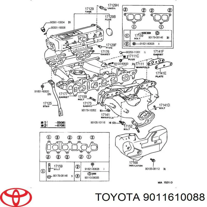  Toyota 9011610088 precio, desde 1,86 EUR