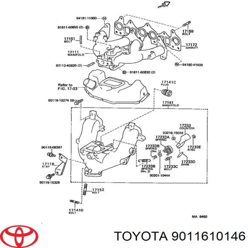 9011610146 Toyota