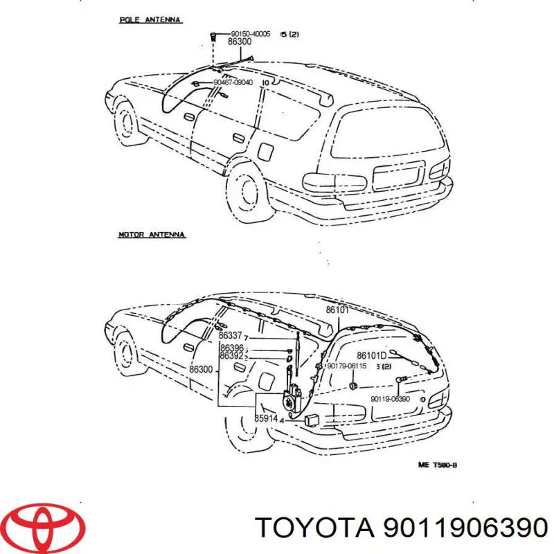 9011906390 Toyota