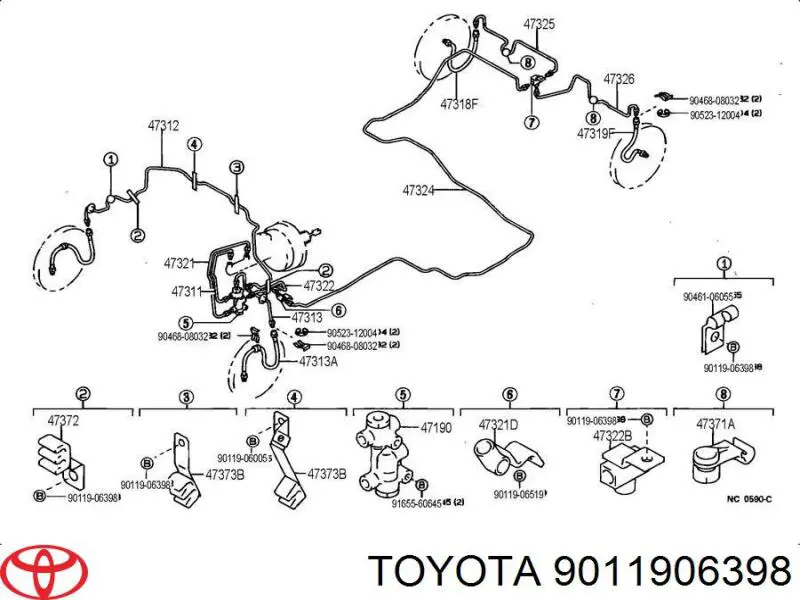  Toyota 9011906398 precio, desde 1,40 EUR