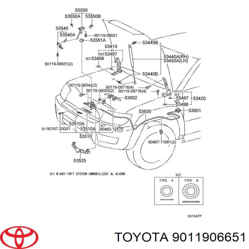  Toyota 9011906651 precio, desde  