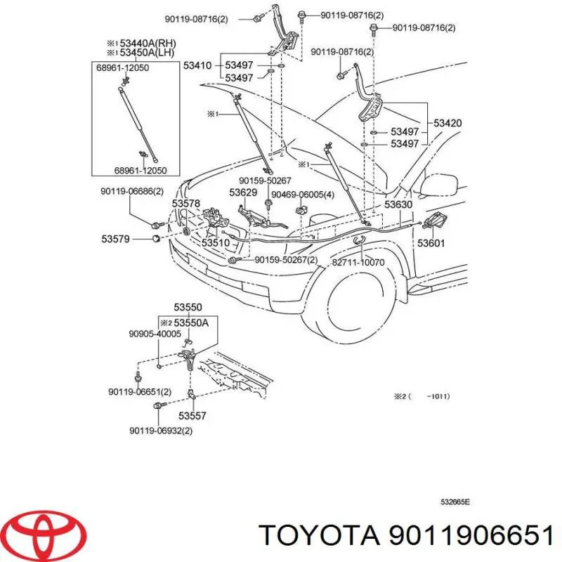 9011906651 Toyota 