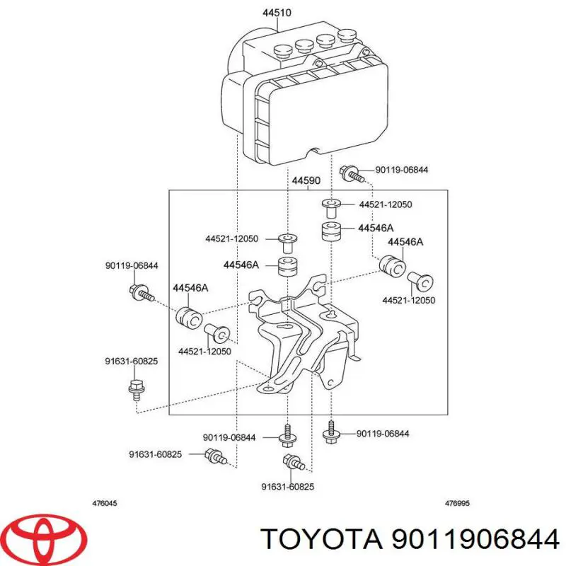9011906844 Toyota 