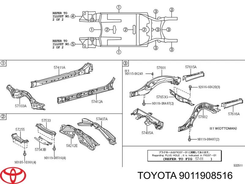 9011908516 Toyota