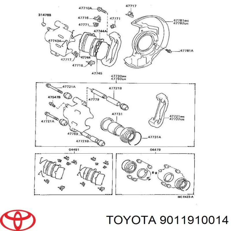 9011910014 Toyota