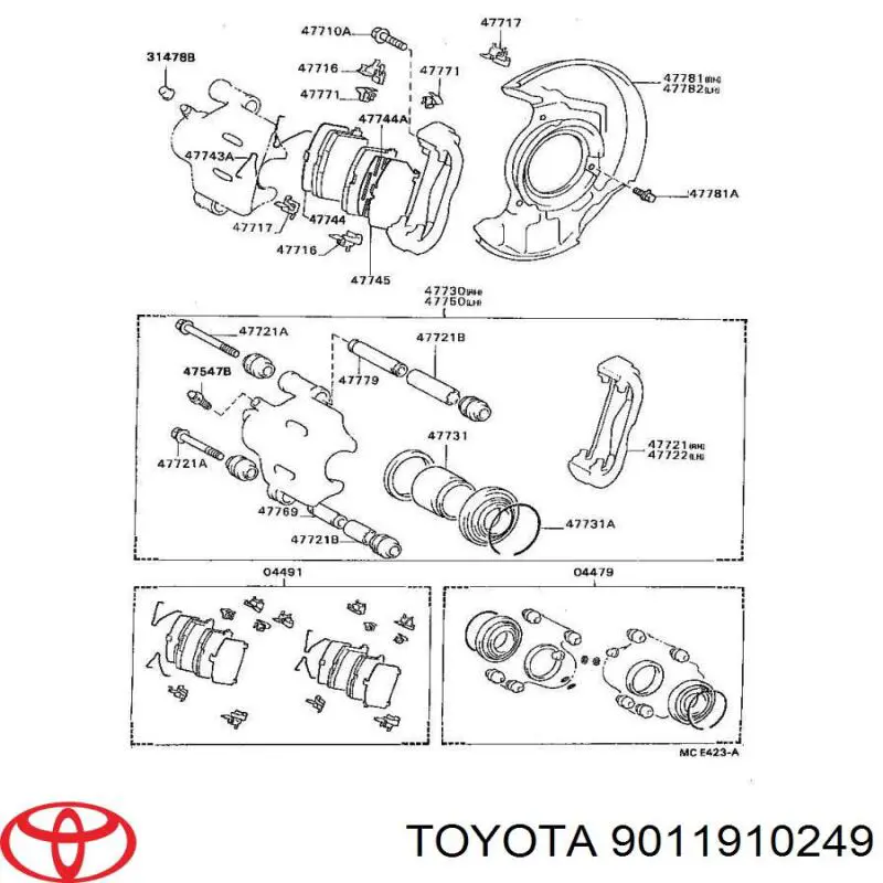 9011910249 Toyota