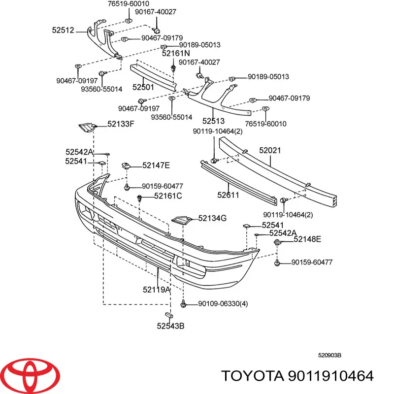  Toyota 9011910464 precio, desde 2,32 EUR