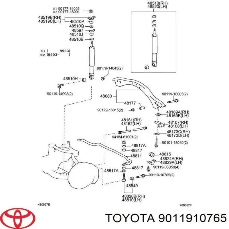 9011910765 Toyota