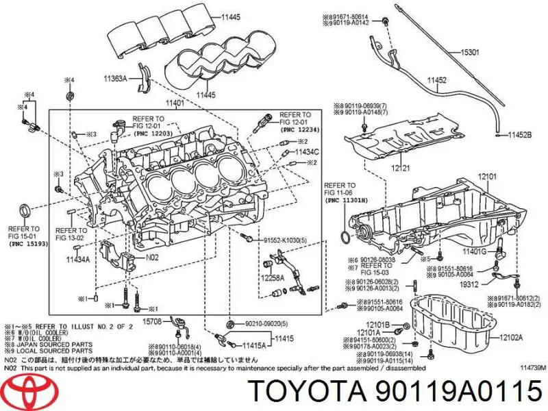 Tornillo del cárter del motor Toyota 9011906938 precio, desde  EUR