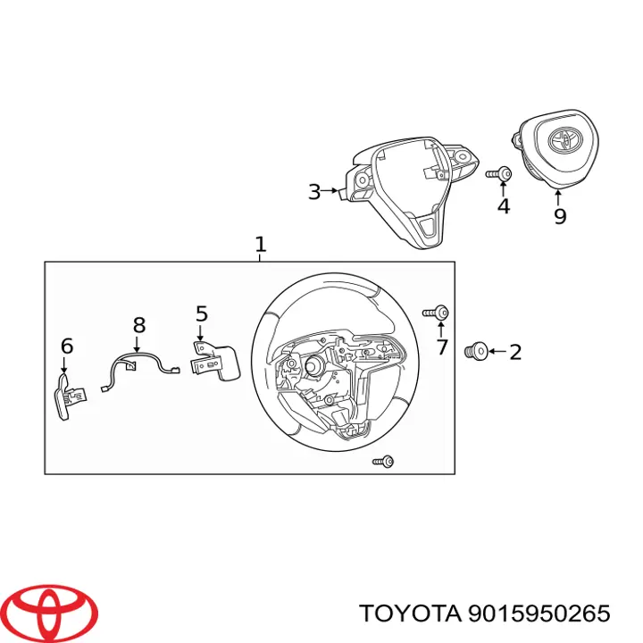  Toyota 9015950265 precio, desde 1,36 EUR