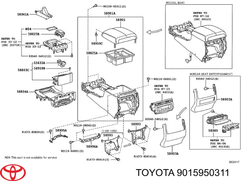 Clip de fijación de faro Toyota 9015950311 precio, desde 1,71 EUR