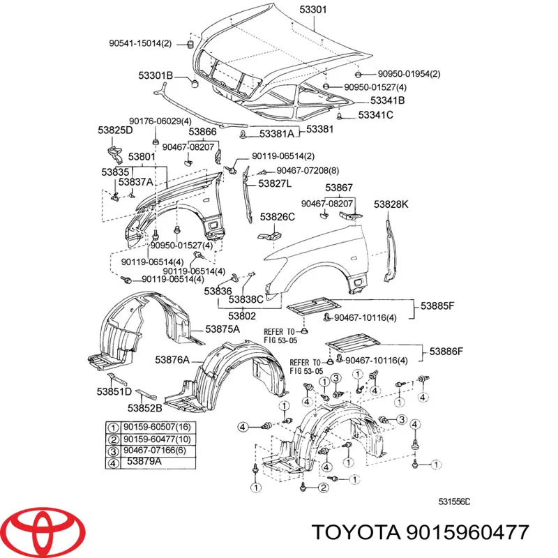 9015960477 Toyota