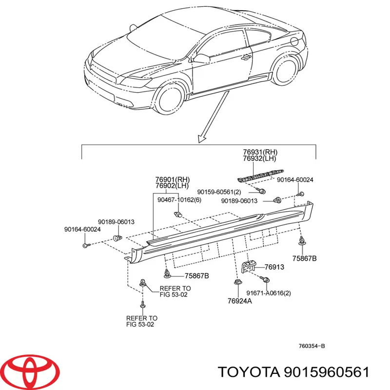 9015960561 Toyota