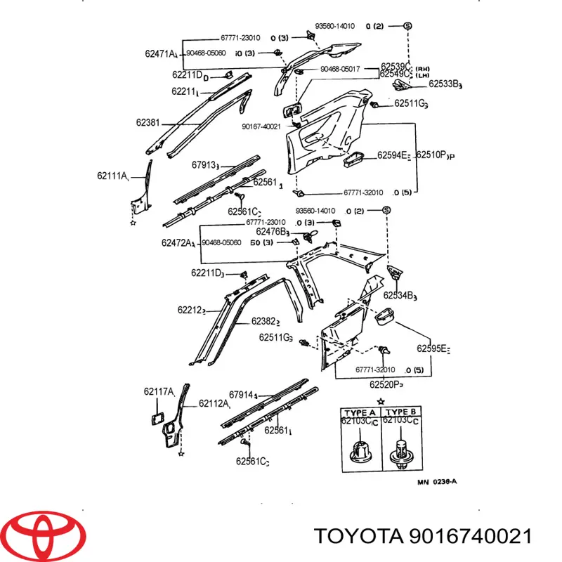 9016740021 Toyota