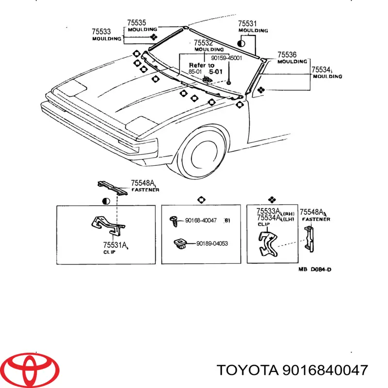 9016840047 Toyota