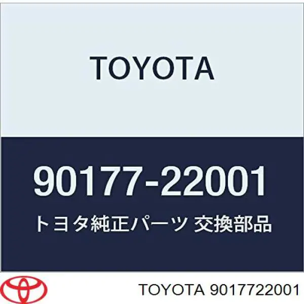 Tuerca del cubo de la rueda delantera Toyota 9017722001