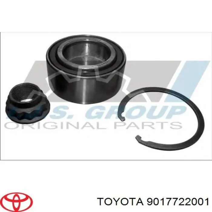 Comprar 9017722001 Toyota Tuerca del cubo de la rueda delantera