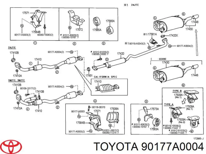 90177A0004 Toyota