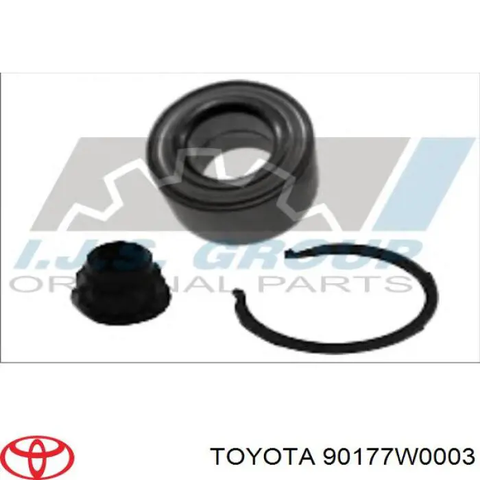 Tuerca del cubo de la rueda delantera Toyota 90177W0003 precio, desde 5,19 EUR