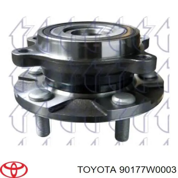 Comprar 90177W0003 Toyota Tuerca del cubo de la rueda delantera