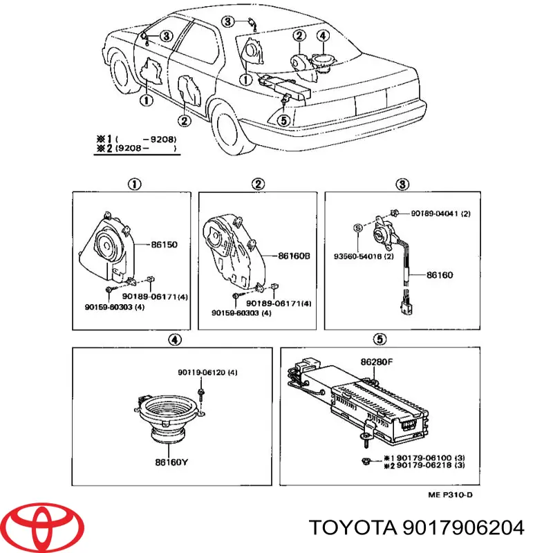 9017906204 Toyota 
