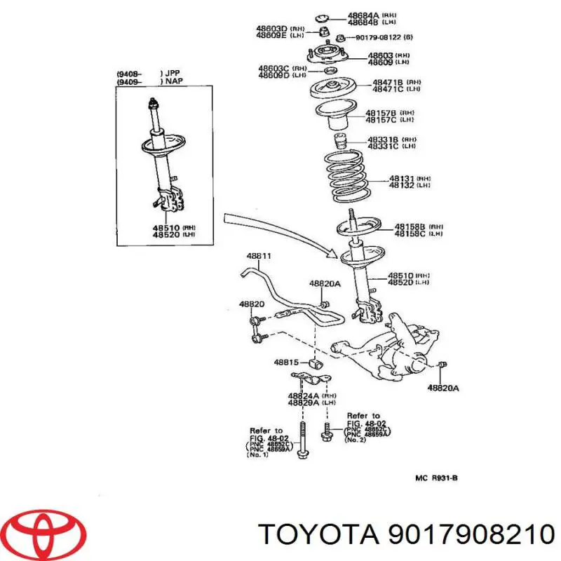 9017908210 Toyota