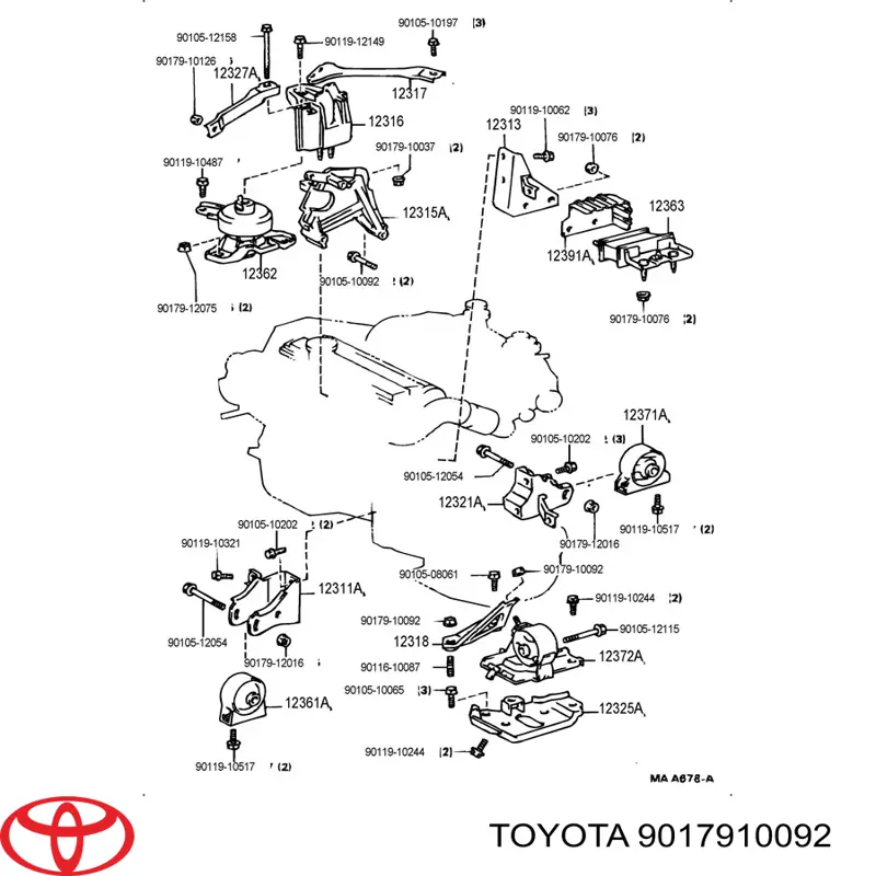 9017910092 Toyota