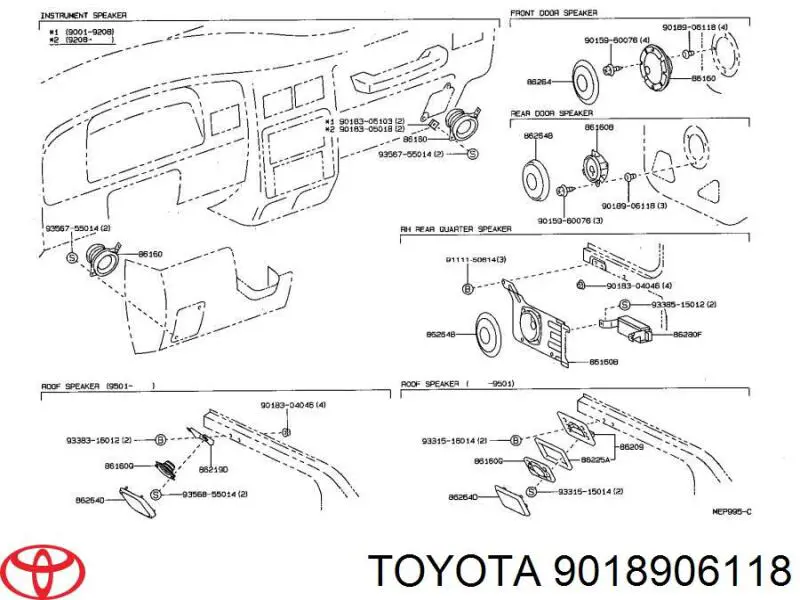 9018906118 Toyota