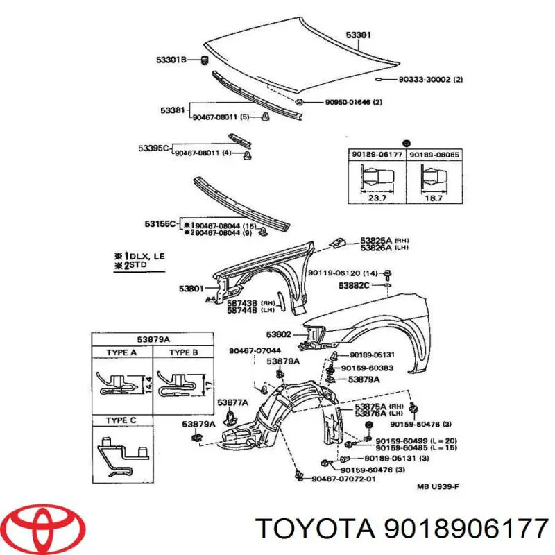 9018906177 Toyota