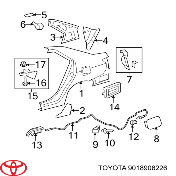  Toyota 9018906226 precio, desde 1,36 EUR