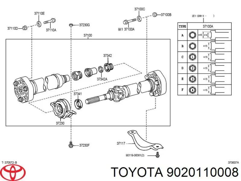 9020110008 Toyota