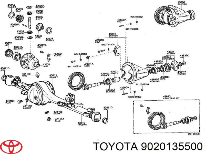9020135500 Toyota 