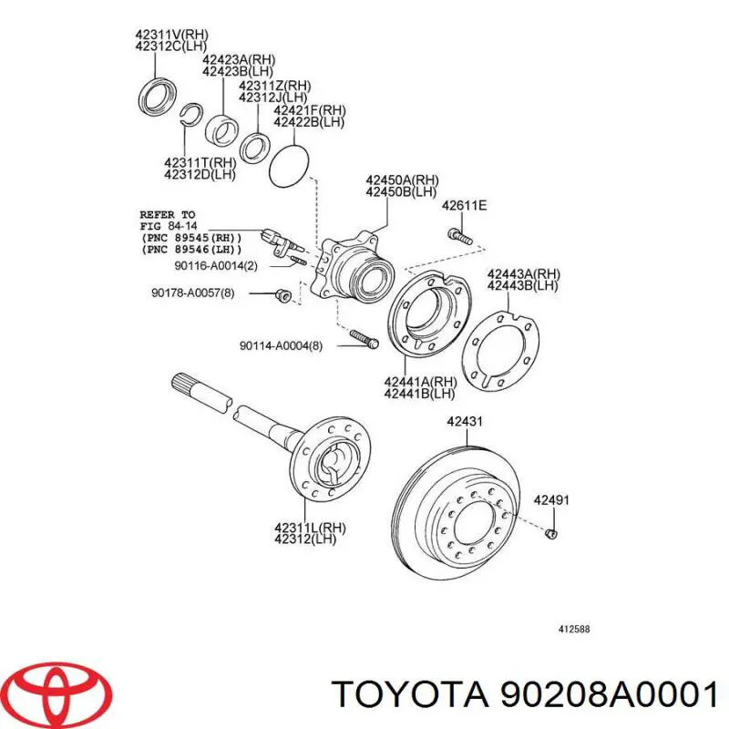 90208A0001 Toyota