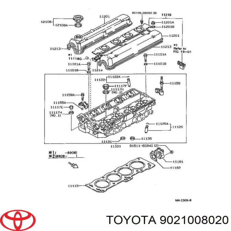 Arandela, tornillo de culata para Toyota Carina (T15)