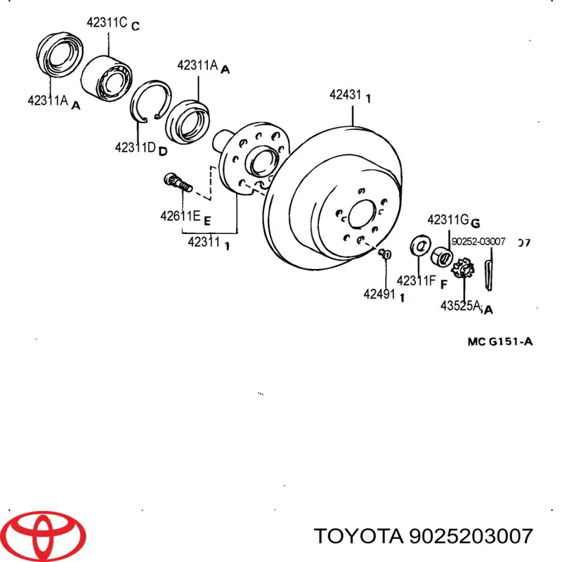 9025203007 Toyota