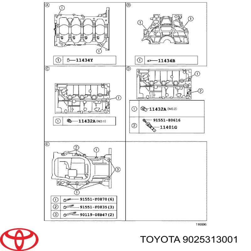  Toyota 9025313001 precio, desde 1,36 EUR