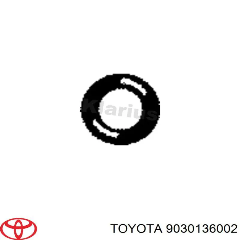 9030136002 Toyota soporte, silenciador