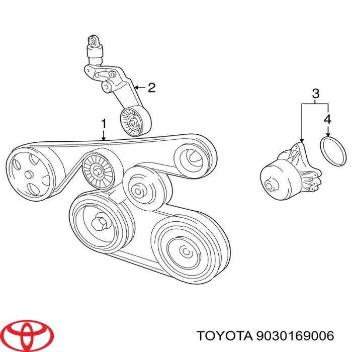 Comprar 9030169006 Toyota Junta de bomba de agua